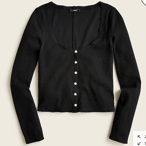 J. Crew Tops - NWT J. Crew scoopneck ribbed cardigan top